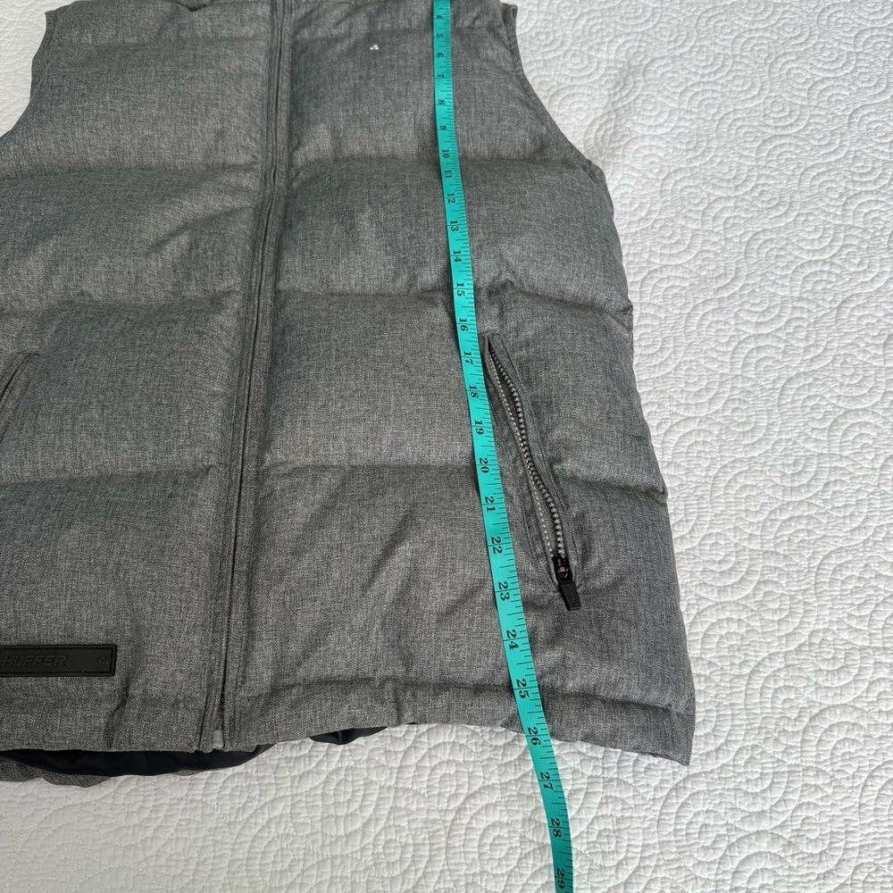 MENS CLASSIC DOWN VEST HRGBONE GREY size 8 - Picture 9 of 11